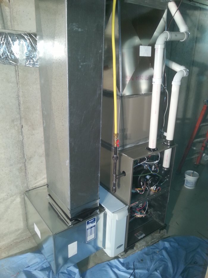 Amana Gas Furnace new construction Installation 1