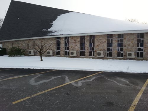 Ductless Heatpumps mounted on wall brackets