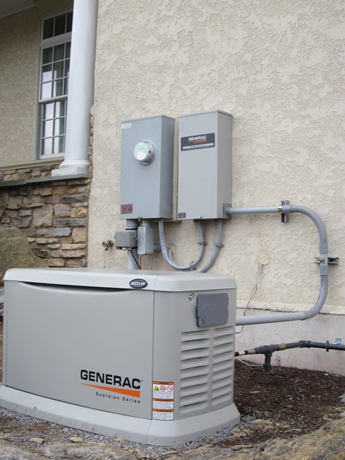 Generac residential generator install transfer switch 2
