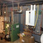 Oil boiler to high efficiency gas boiler conversion 1